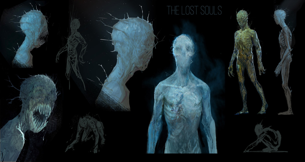 LDR - La hierba alta, "Almas perdidas" diseños de personajes de Axis Studios