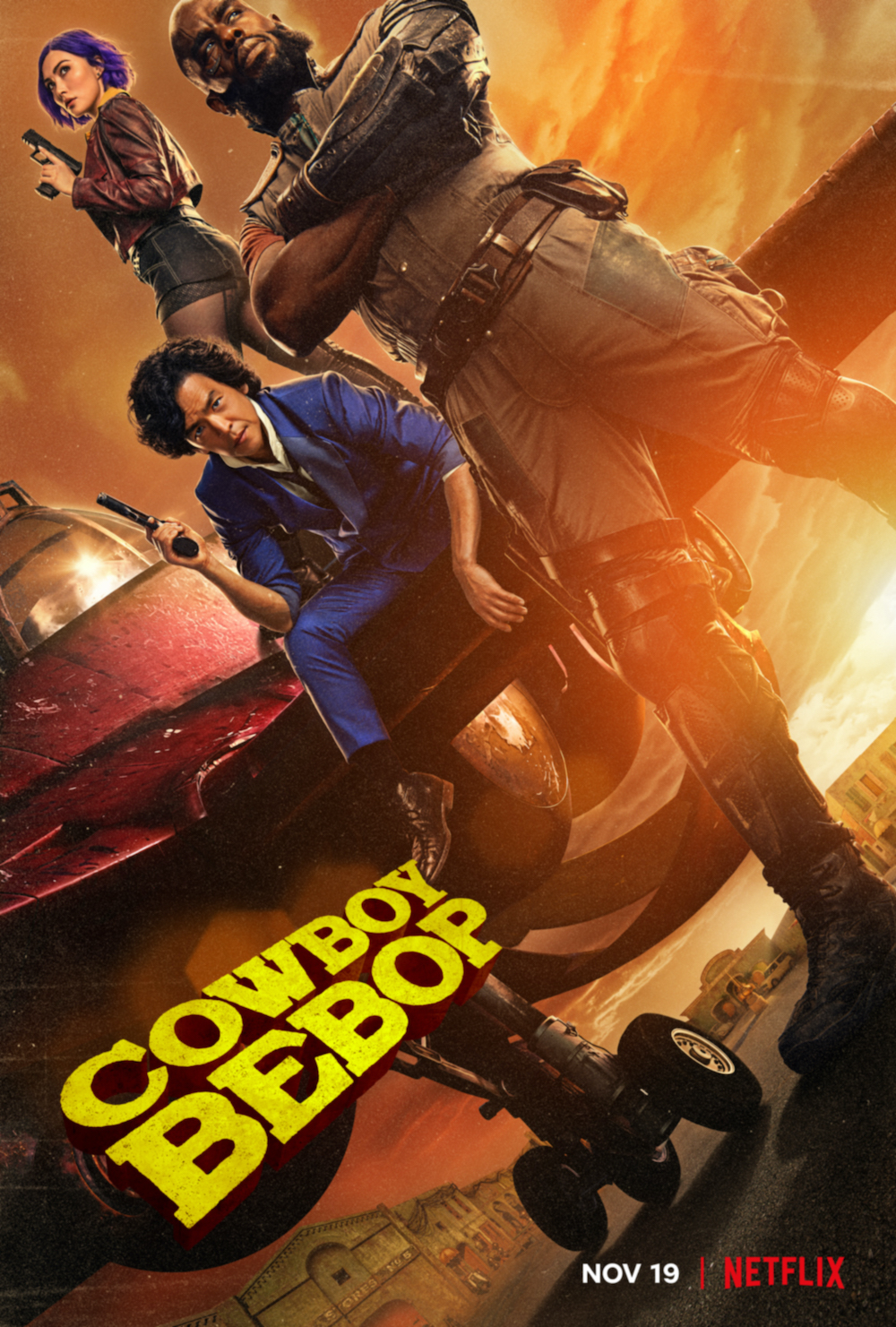Cartel de Cowboy Bebop Netflix
