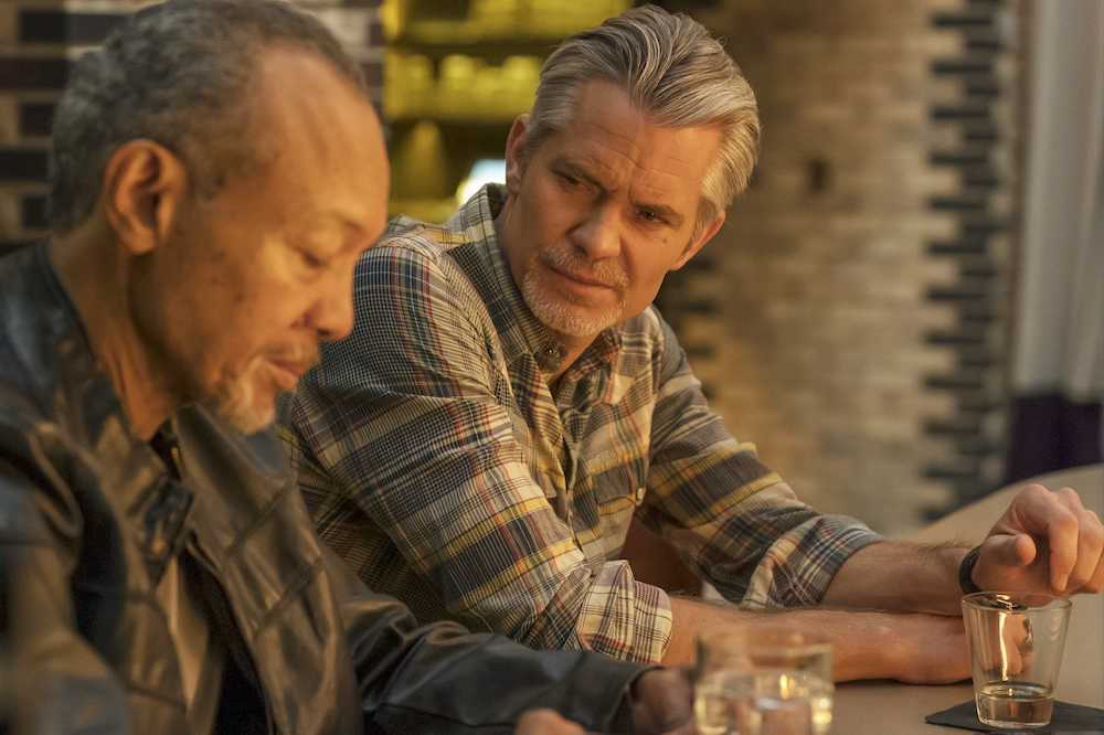JUSTIFIED: CITY PRIMEVAL Episode 5 "You Good?" Pictured: Paul Calderon as Ray Cruz, Timothy Olyphant as Raylan Givens